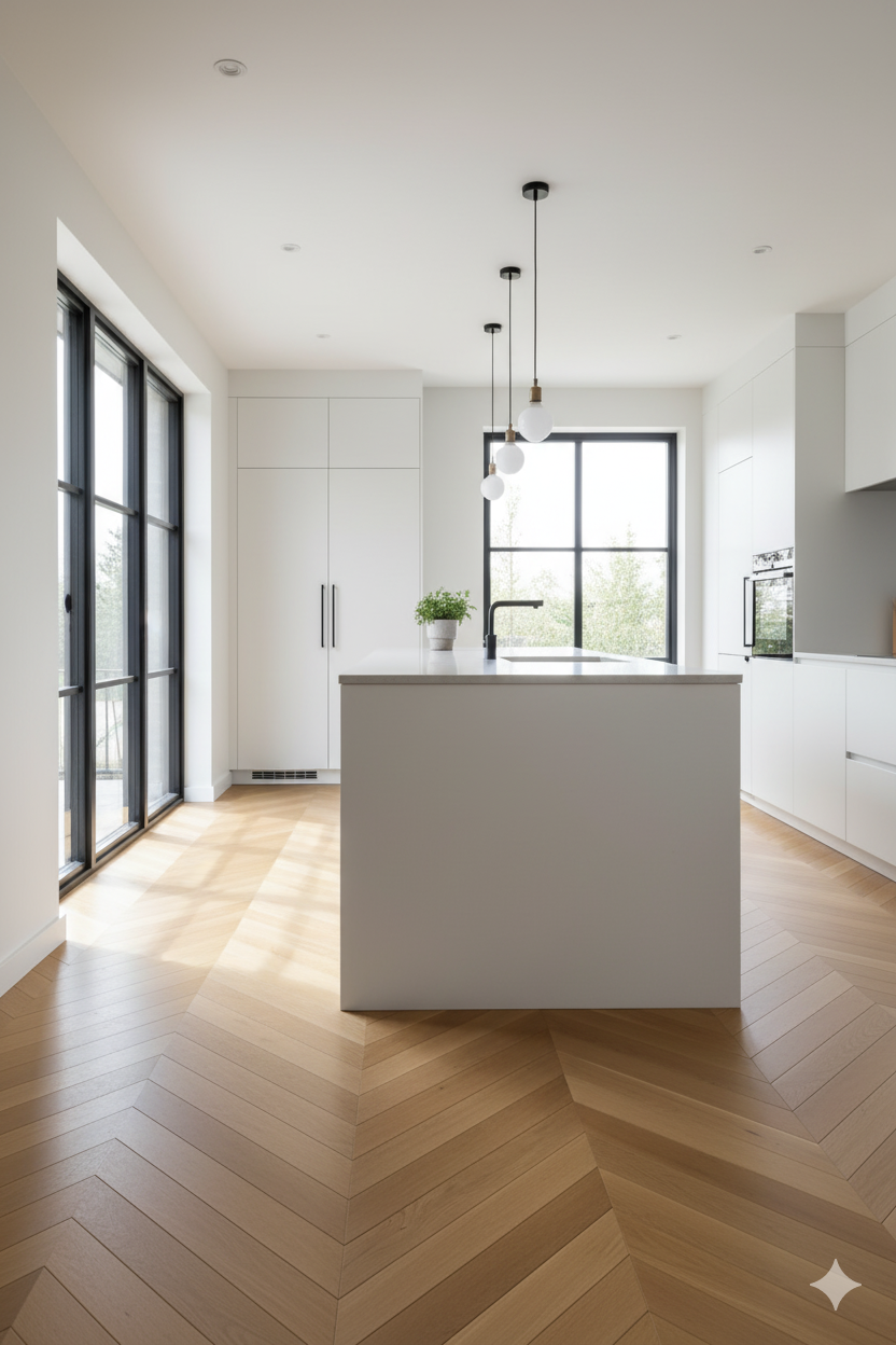 Chevron Flooring – Triple-Layer Engineered Oak