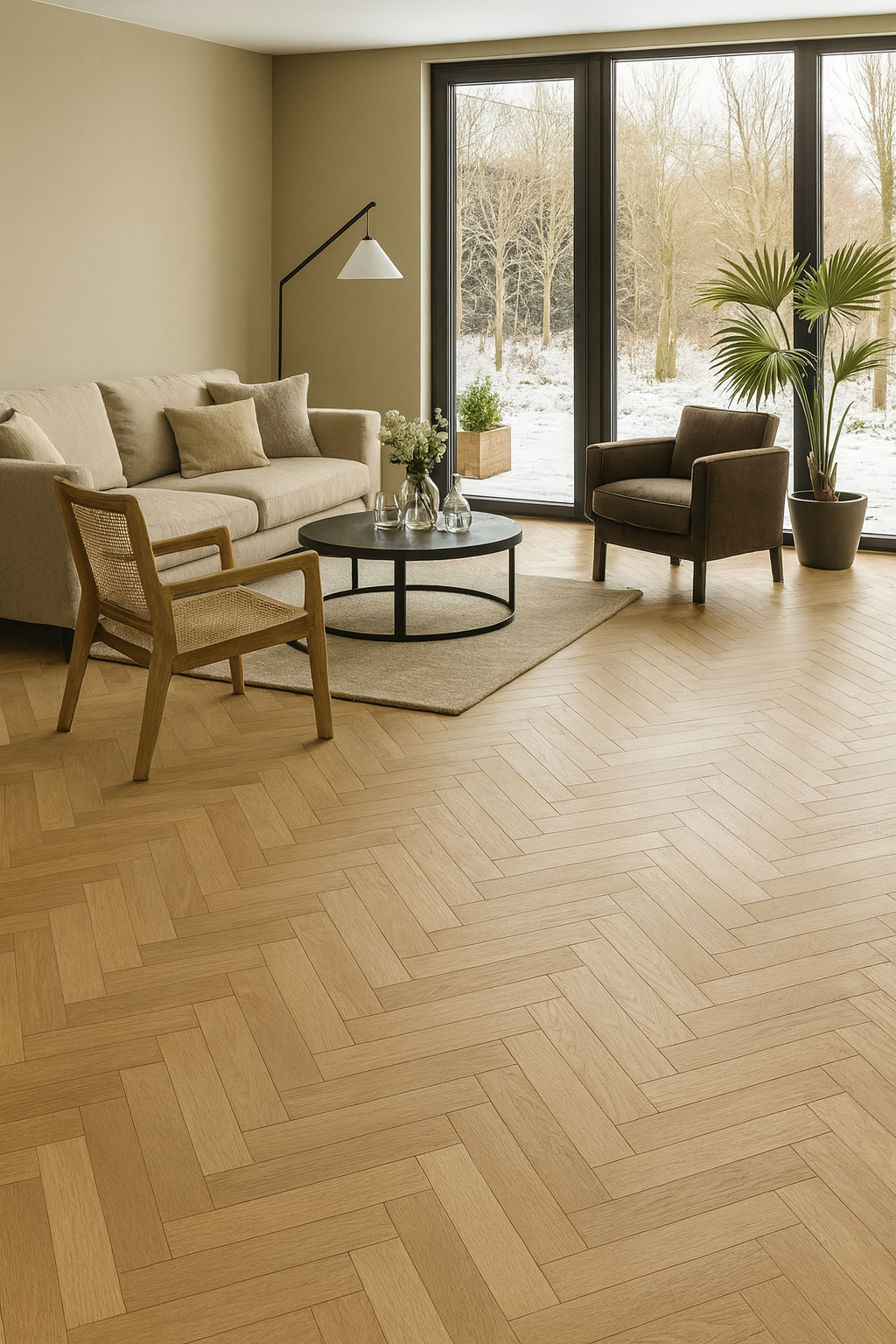 Herringbone Flooring – Triple-Layer Engineered Oak