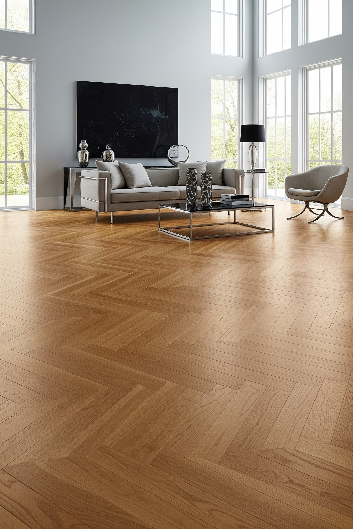 Herringbone Flooring – Triple-Layer Engineered Oak