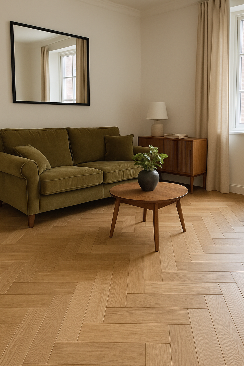 Herringbone Flooring – Triple-Layer Engineered Oak